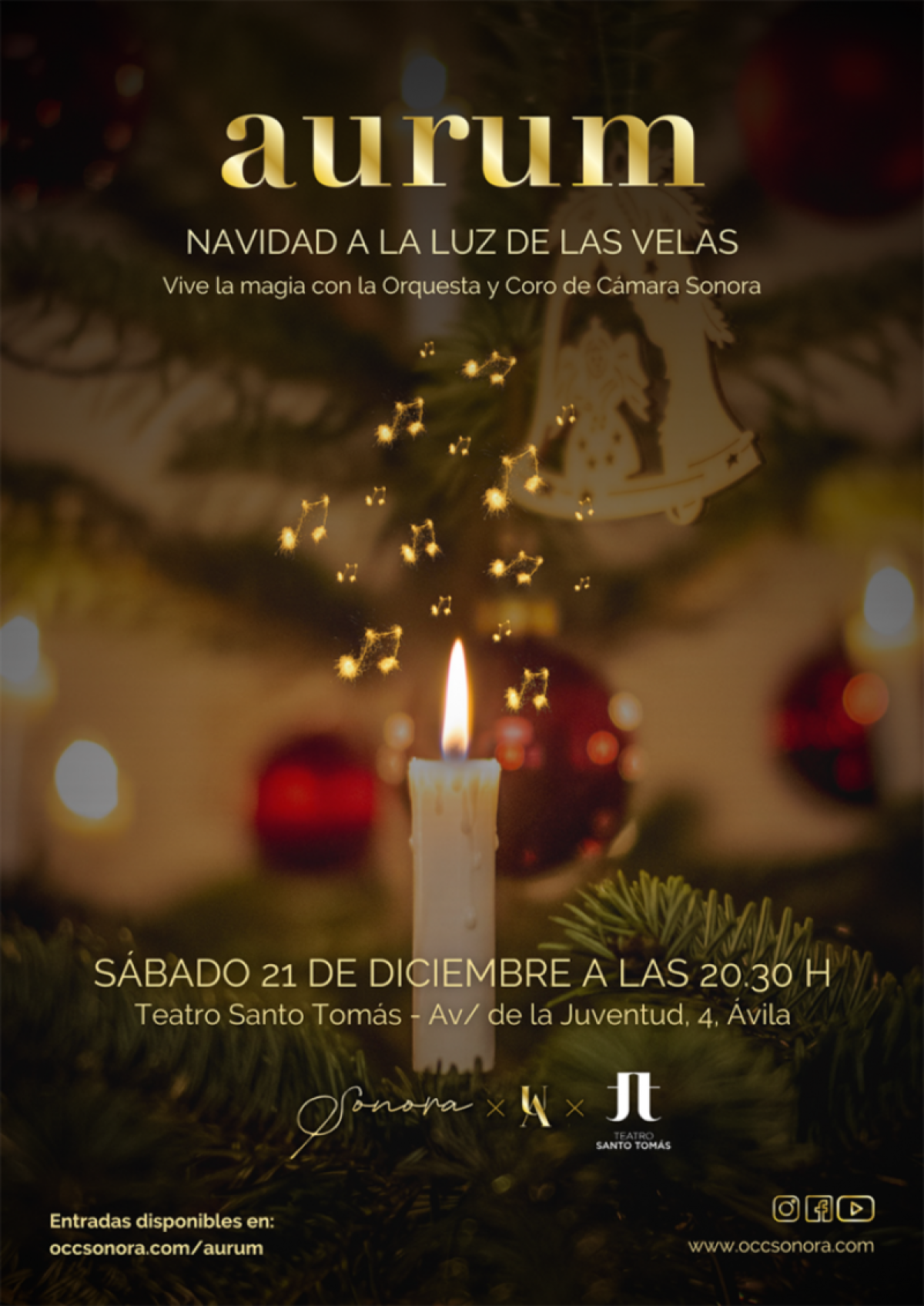 AURUM: Navidad a la luz de las velas con la Orquesta y Coro de Cámara SONORA